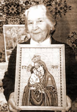 ОМСКАЯ МАСТЕРИЦА ВЫШИЛА ПОЧАЕВСКУЮ ИКОНУ